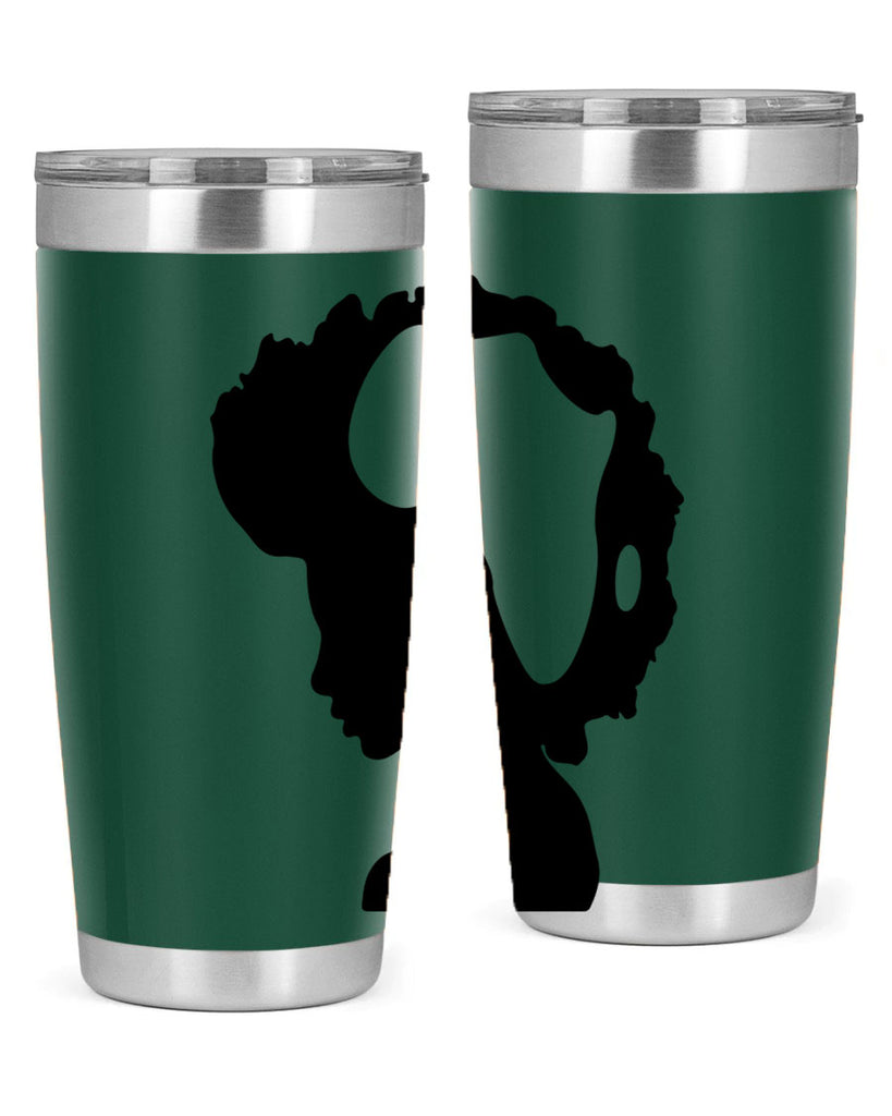 afro woman with africa map 65#- women-girls- Tumbler