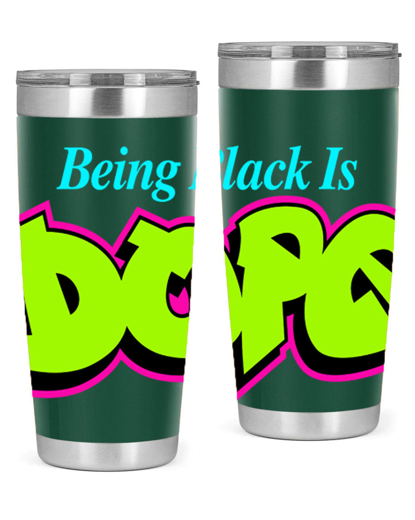 being black is dope 261#- black words phrases- Cotton Tank