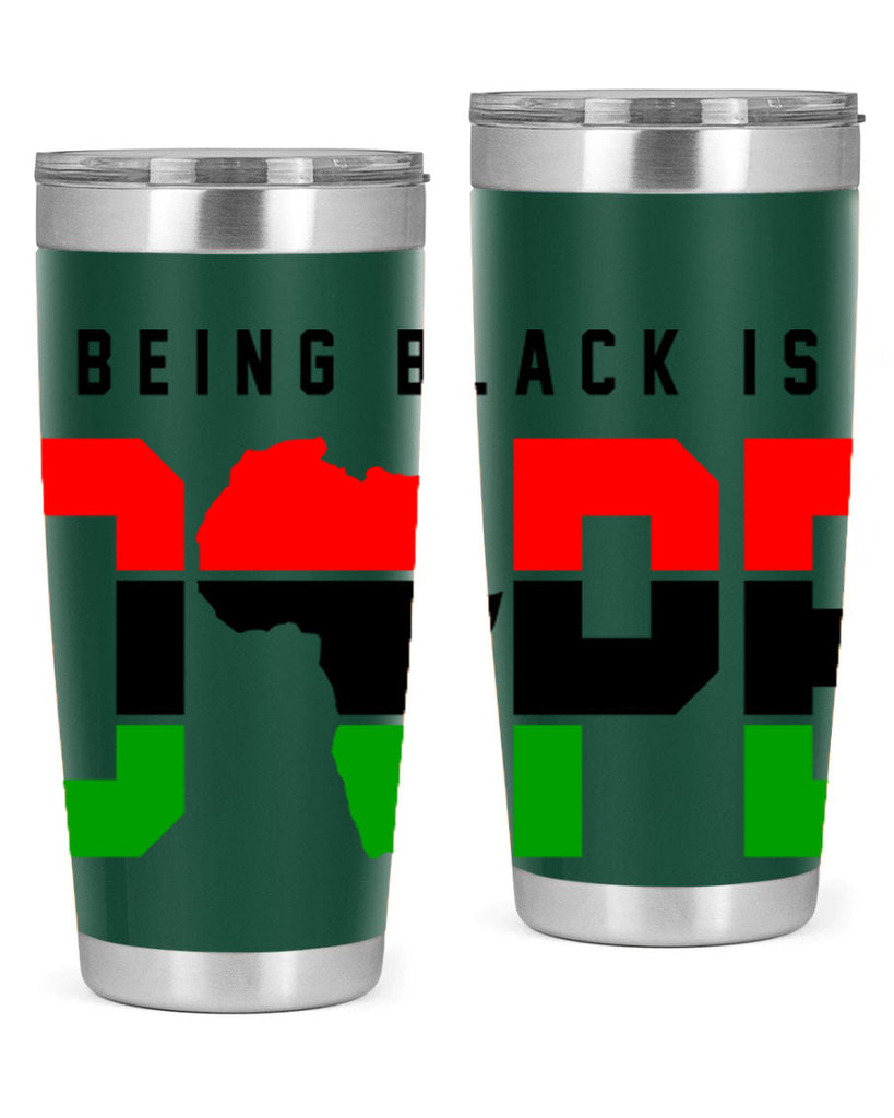 being black is dope africa 257#- black words phrases- Cotton Tank