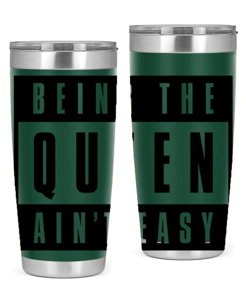 being the queen aint easy 258#- black words phrases- Cotton Tank