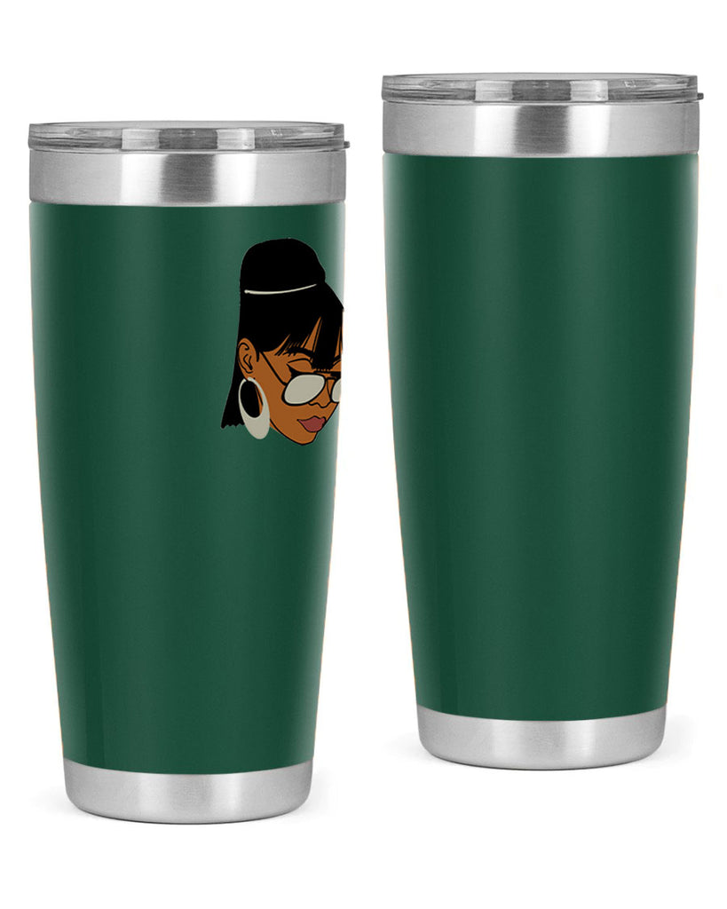 black afro 40#- women-girls- Tumbler