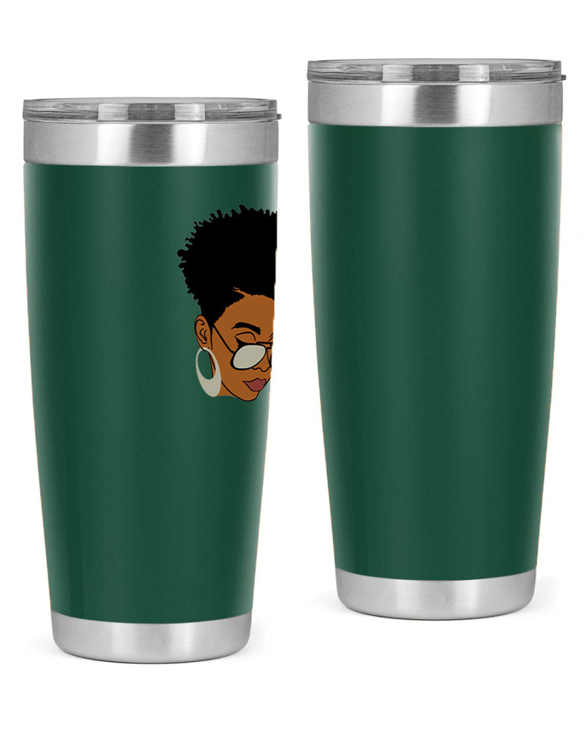 black afro 44#- women-girls- Tumbler