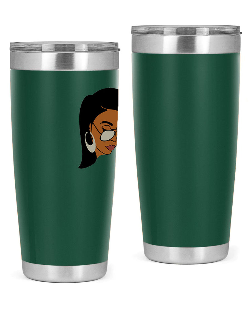 black afro 48#- women-girls- Tumbler