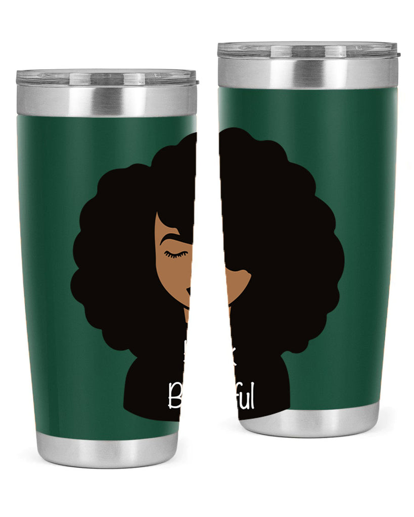 black is beautiful 12#- women-girls- Tumbler