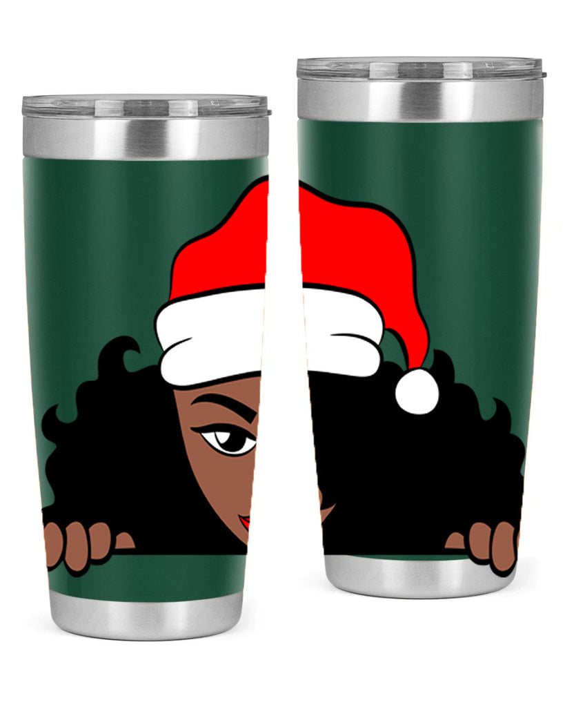 peekaboo santa girl 22#- women-girls- Tumbler