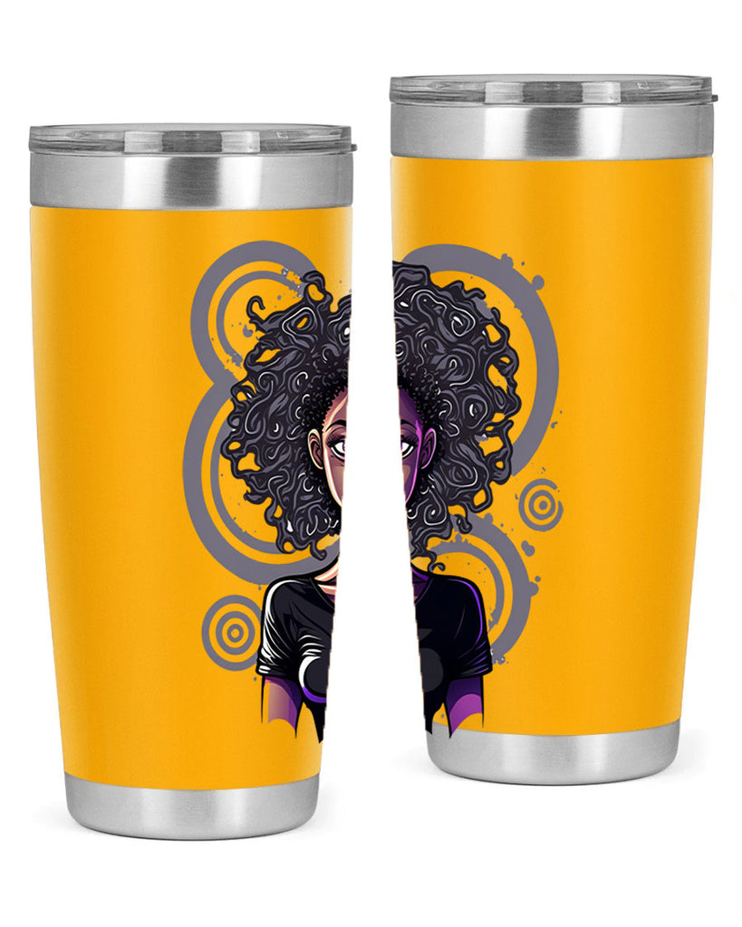 Sparkling Black Girl Design 14#- women-girls- Tumbler