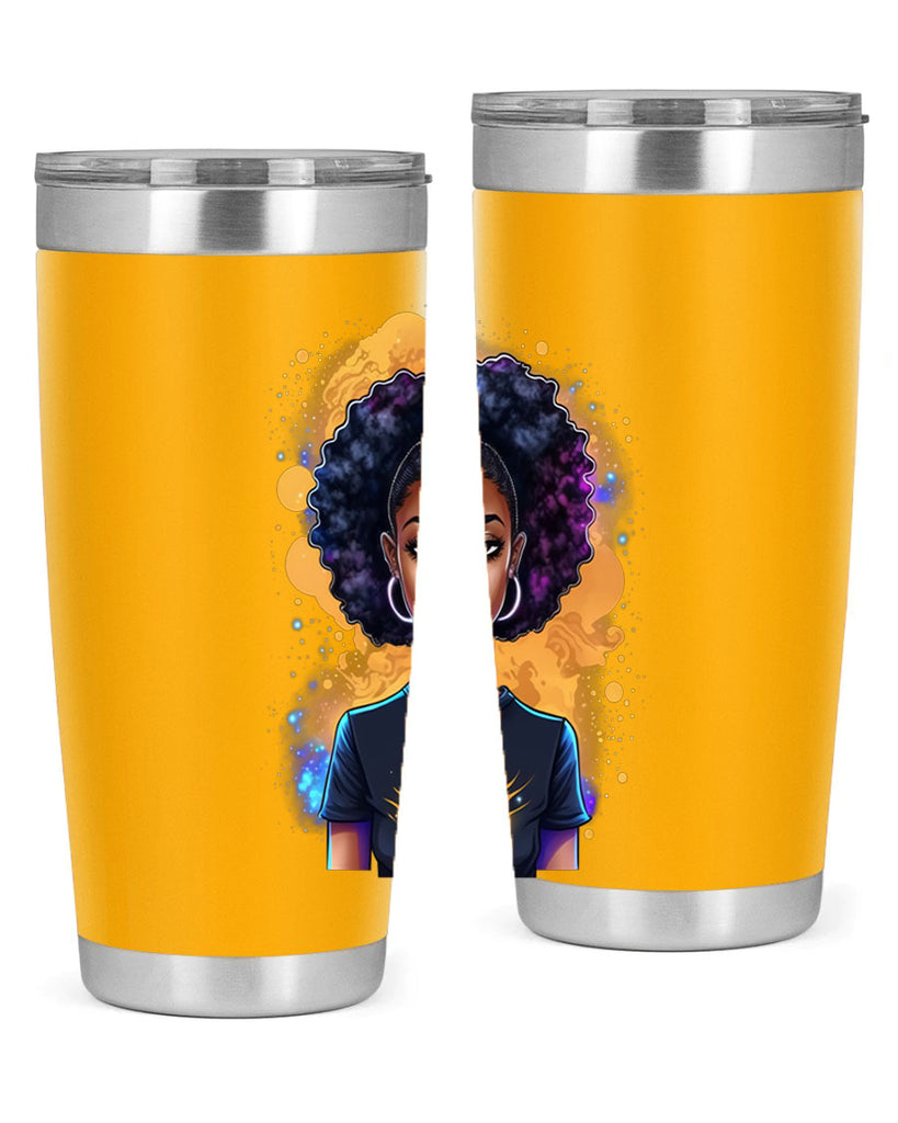 Sparkling Black Girl Design 15#- women-girls- Tumbler