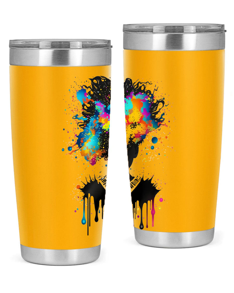 Sparkling Black Girl Design 16#- women-girls- Tumbler