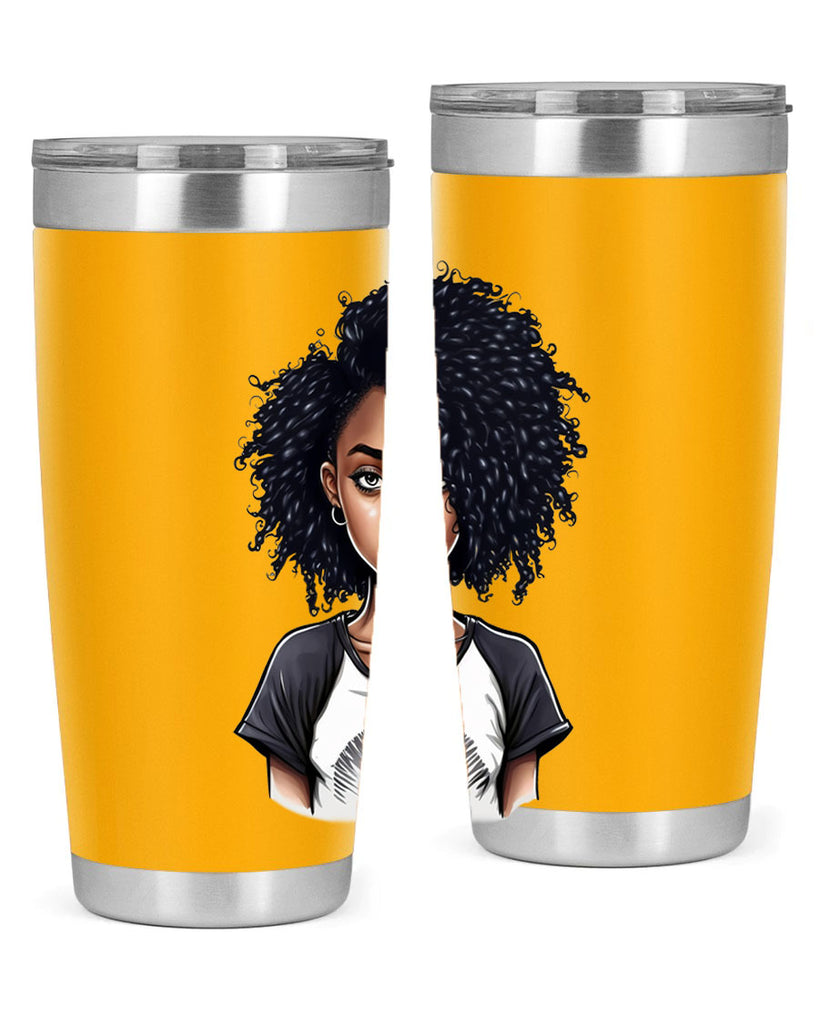 Sparkling Black Girl Design 18#- women-girls- Tumbler