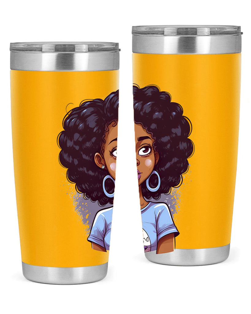 Sparkling Black Girl Design 20#- women-girls- Tumbler