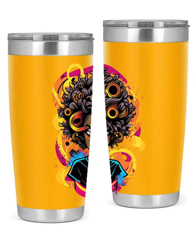 Sparkling Black Girl Design 6#- women-girls- Tumbler
