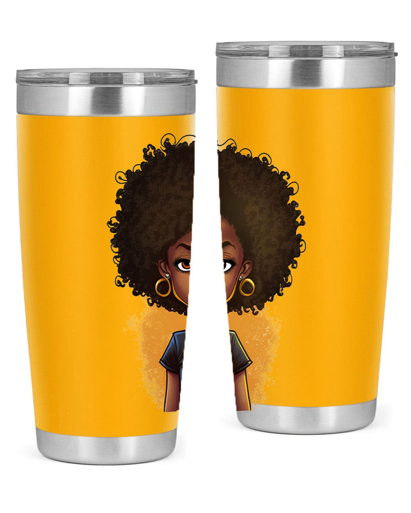 Sparkling Black Girl Design 8#- women-girls- Tumbler