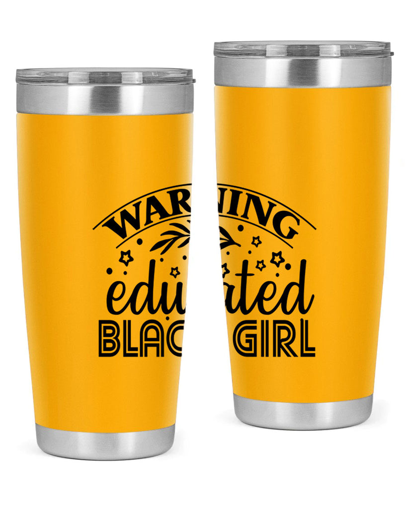 Warning educated black girl Style 1#- women-girls- Tumbler