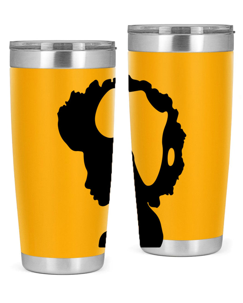 afro woman with africa map 65#- women-girls- Tumbler