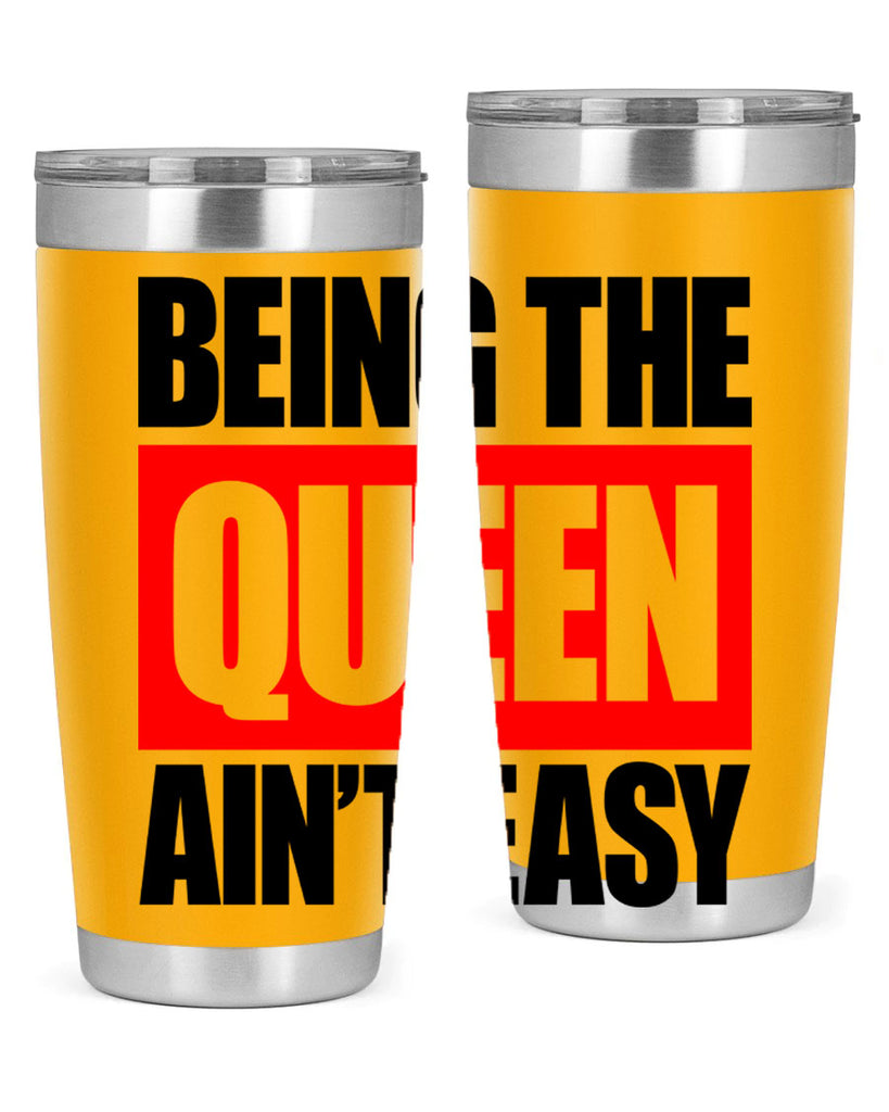 being the queen aint easy 255#- black words phrases- Cotton Tank