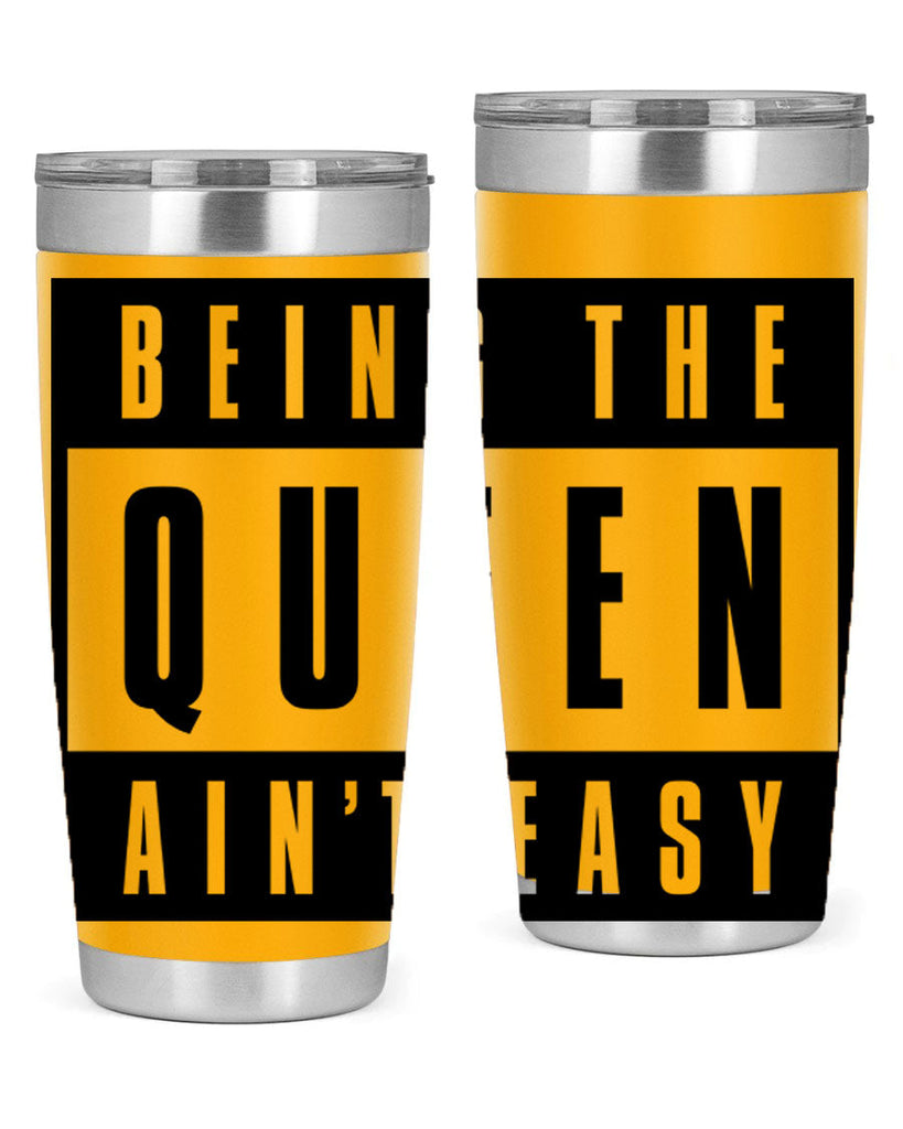 being the queen aint easy 258#- black words phrases- Cotton Tank