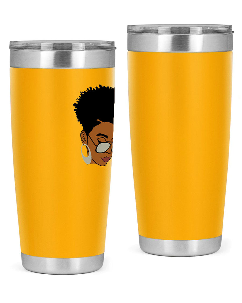 black afro 44#- women-girls- Tumbler