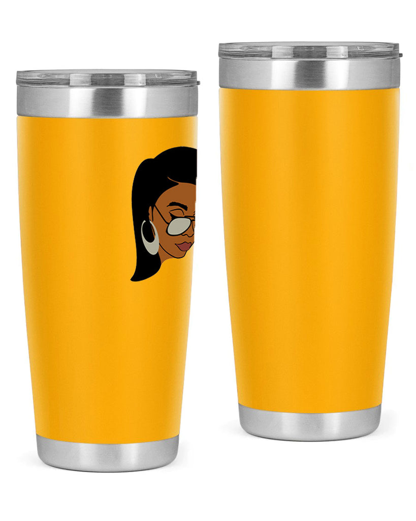 black afro 48#- women-girls- Tumbler