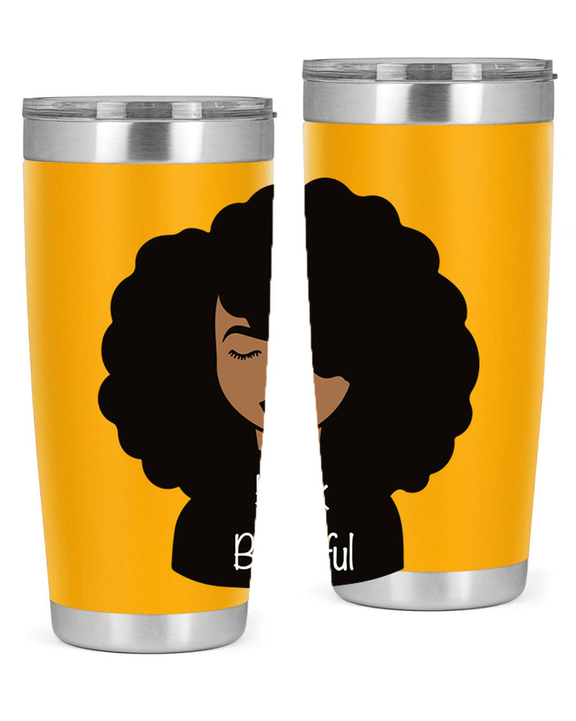 black is beautiful 12#- women-girls- Tumbler