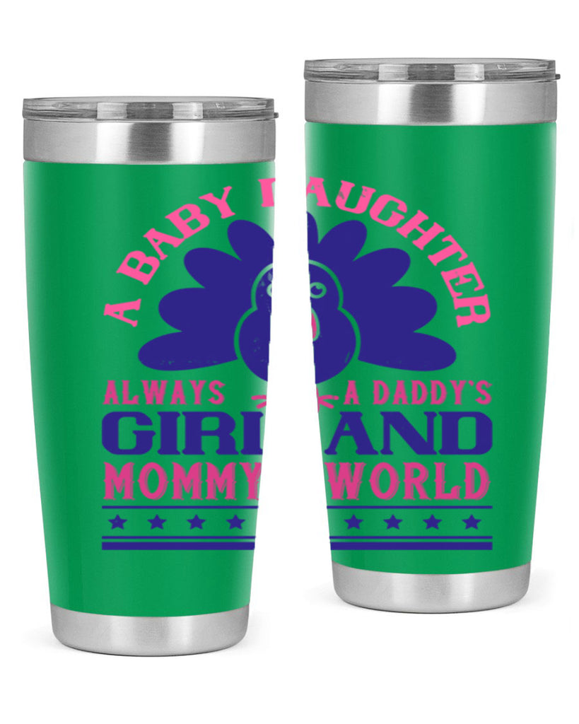 A baby daughter is always a Daddy’s girl and Mommy’s worldd Style 147#- baby- tumbler