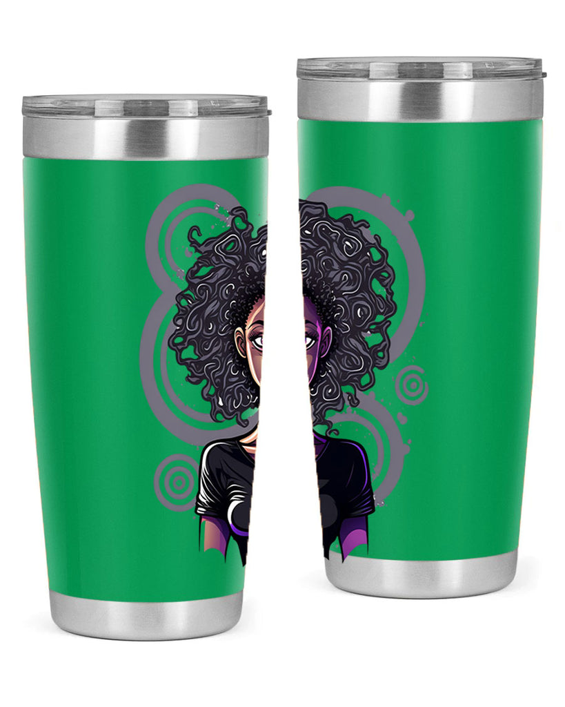 Sparkling Black Girl Design 14#- women-girls- Tumbler