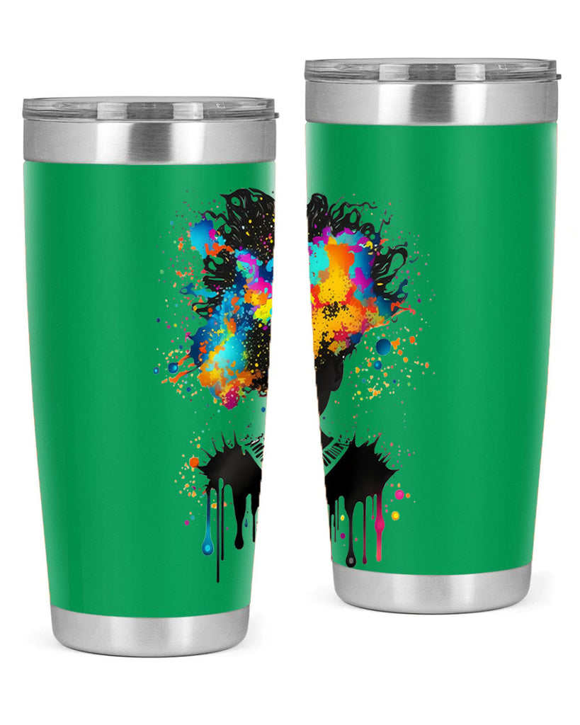Sparkling Black Girl Design 16#- women-girls- Tumbler