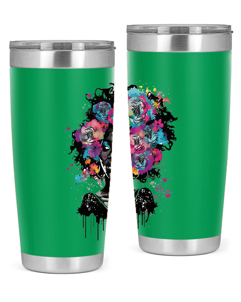 Sparkling Black Girl Design 17#- women-girls- Tumbler