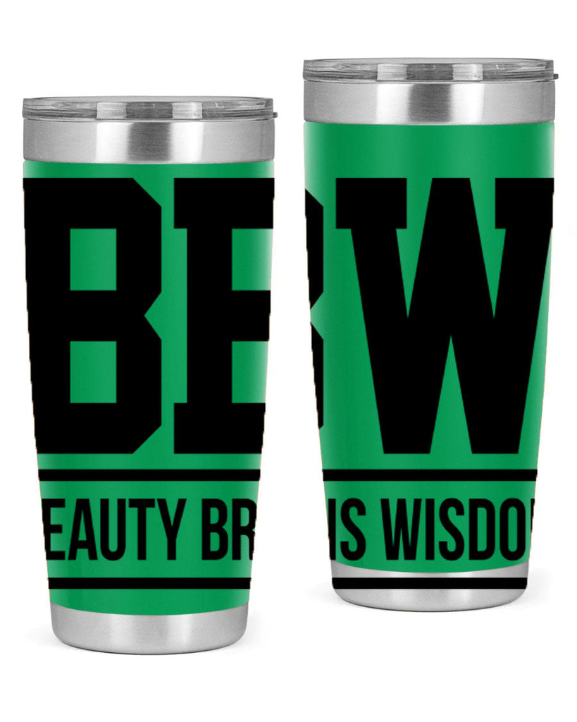 bbw beauty brains wisdom 263#- black words phrases- Cotton Tank