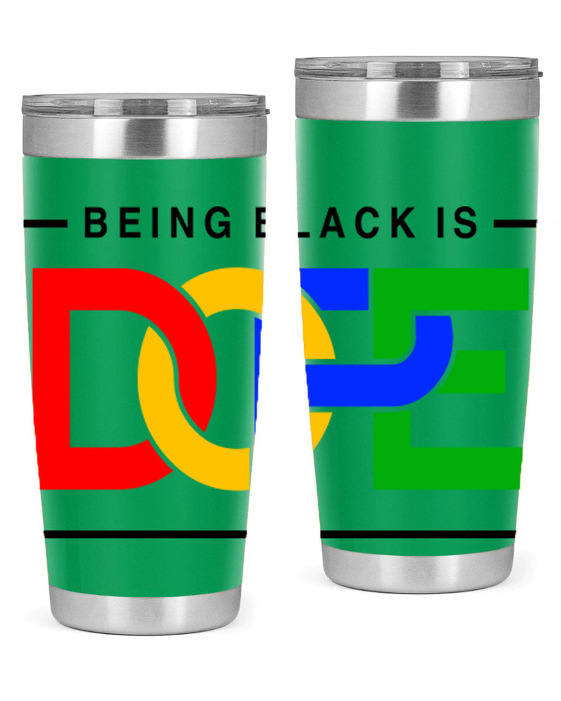 being black is dope 259#- black words phrases- Cotton Tank