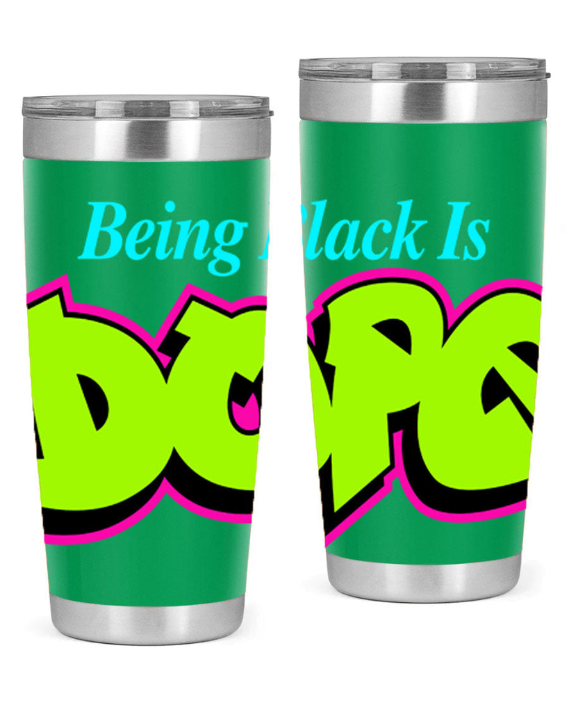 being black is dope 261#- black words phrases- Cotton Tank