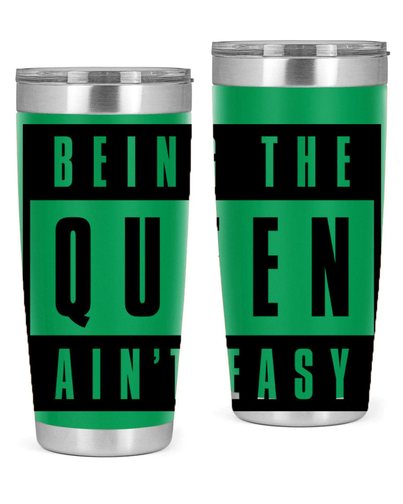 being the queen aint easy 258#- black words phrases- Cotton Tank