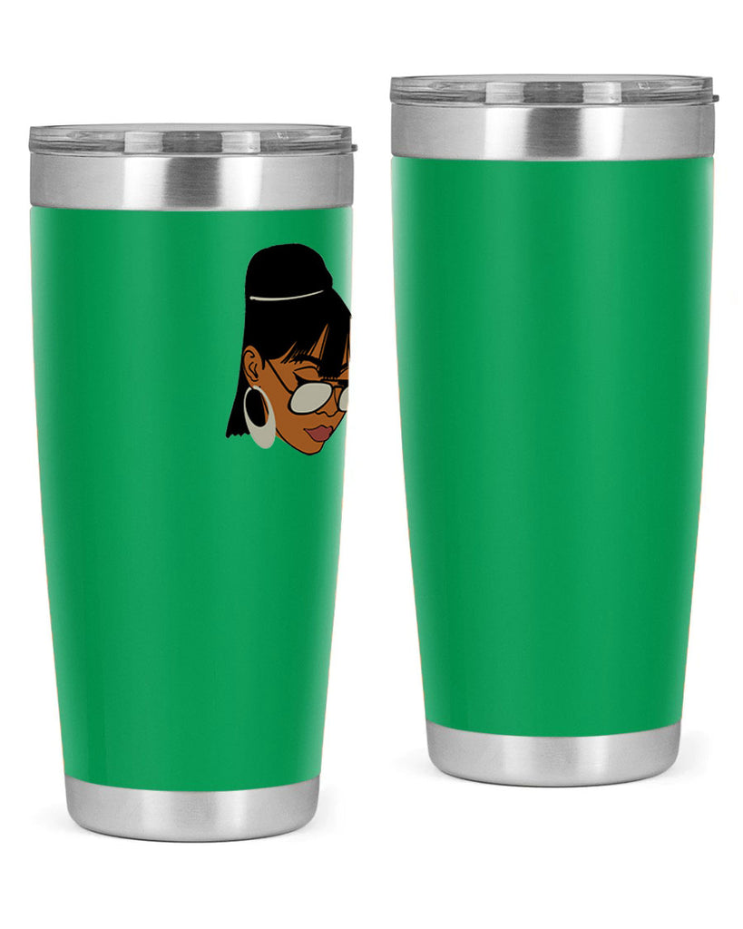 black afro 40#- women-girls- Tumbler