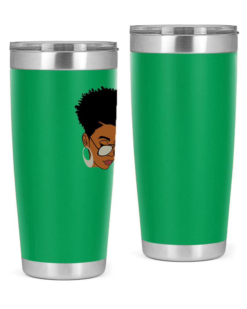 black afro 44#- women-girls- Tumbler