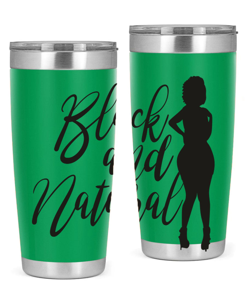 black and natural 22#- women-girls- Tumbler