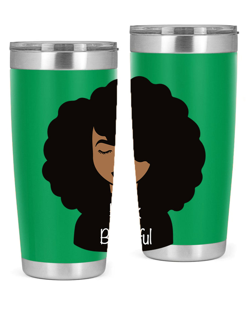 black is beautiful 12#- women-girls- Tumbler