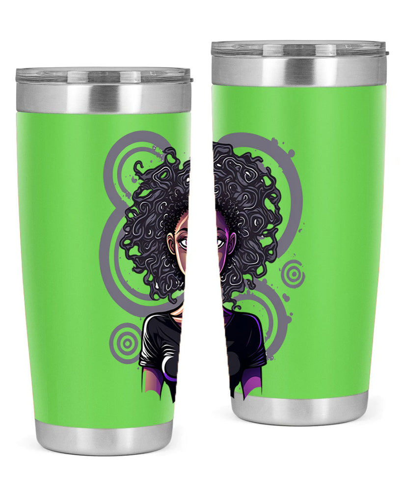 Sparkling Black Girl Design 14#- women-girls- Tumbler