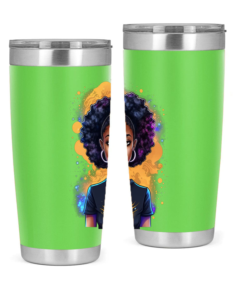 Sparkling Black Girl Design 15#- women-girls- Tumbler