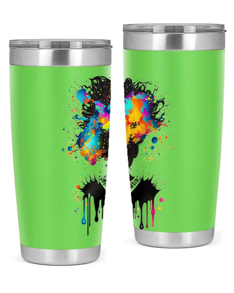 Sparkling Black Girl Design 16#- women-girls- Tumbler