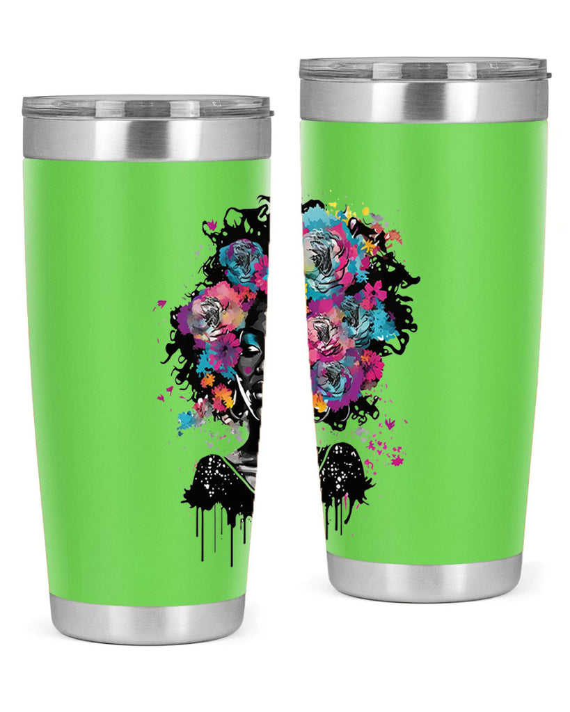 Sparkling Black Girl Design 17#- women-girls- Tumbler