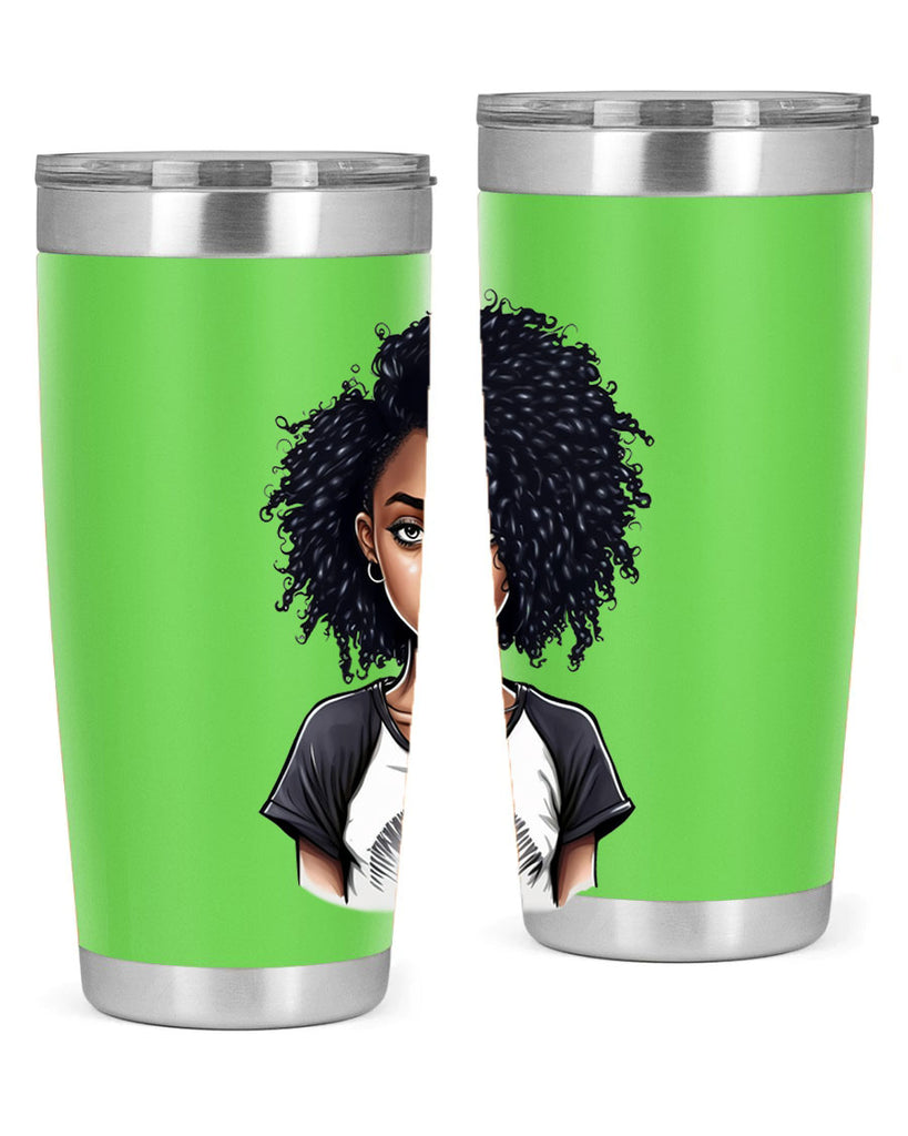 Sparkling Black Girl Design 18#- women-girls- Tumbler