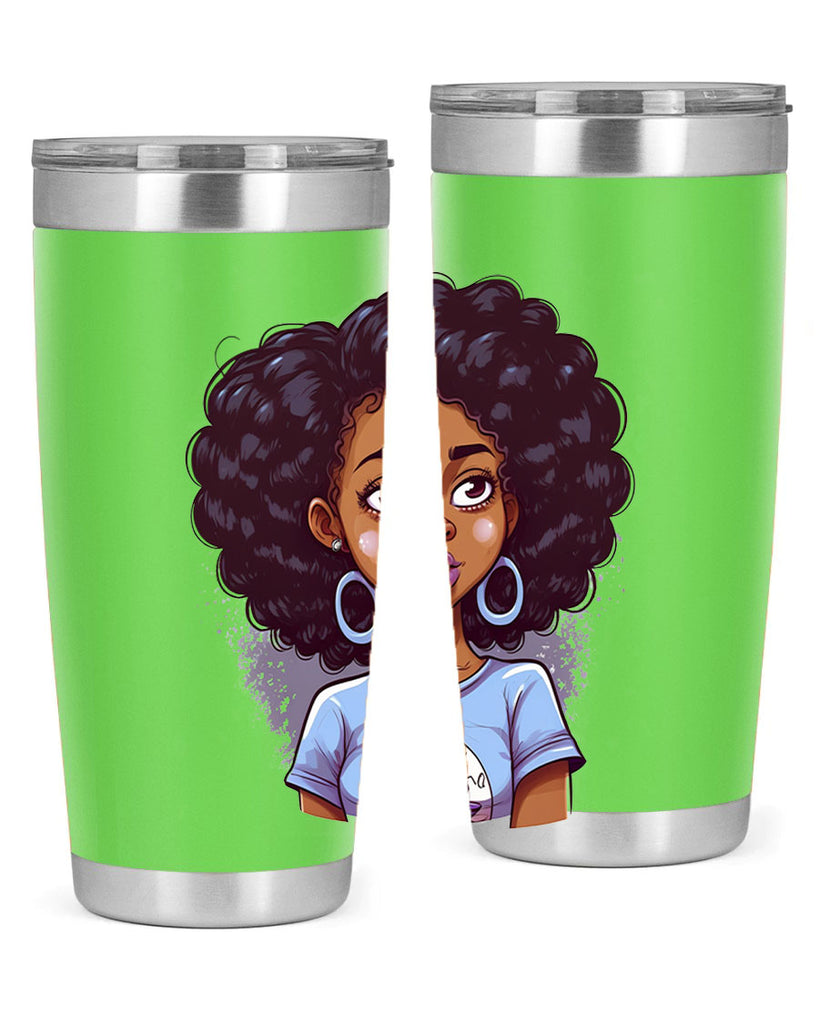 Sparkling Black Girl Design 20#- women-girls- Tumbler