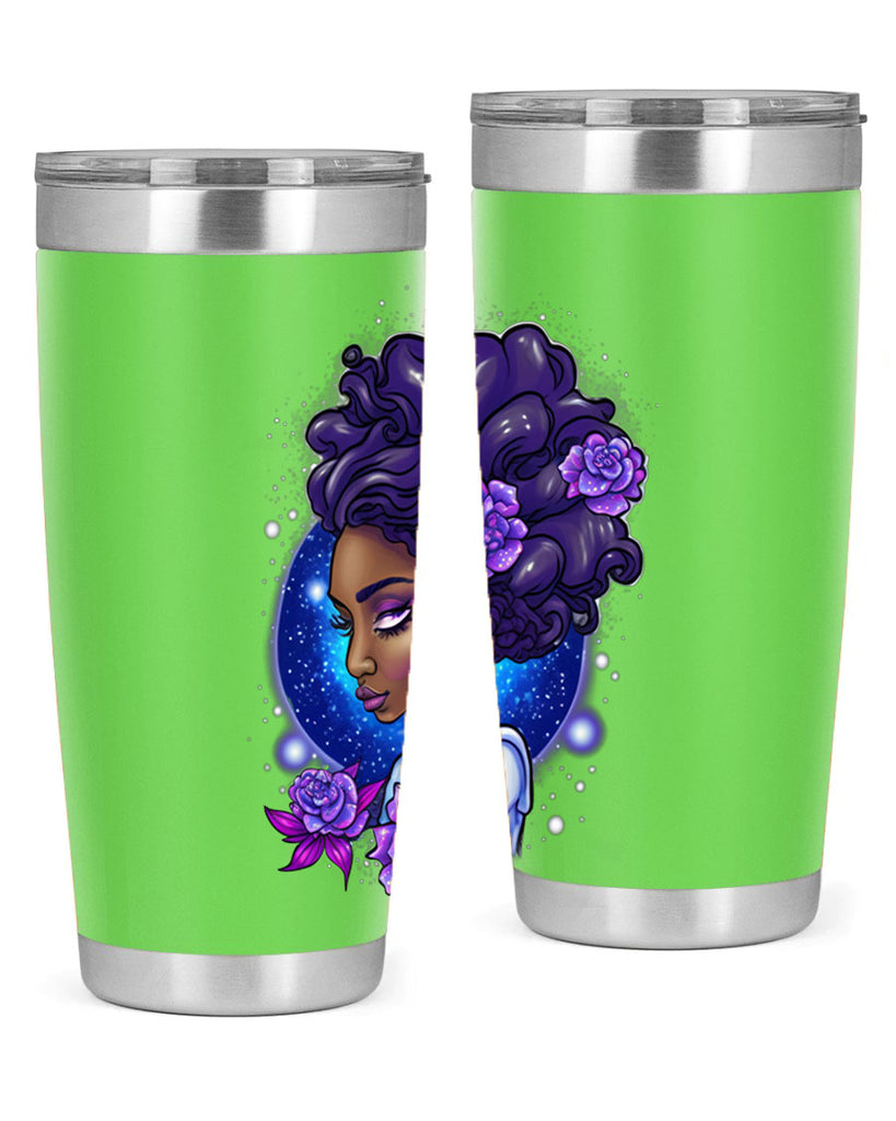 Sparkling Black Girl Design 7#- women-girls- Tumbler