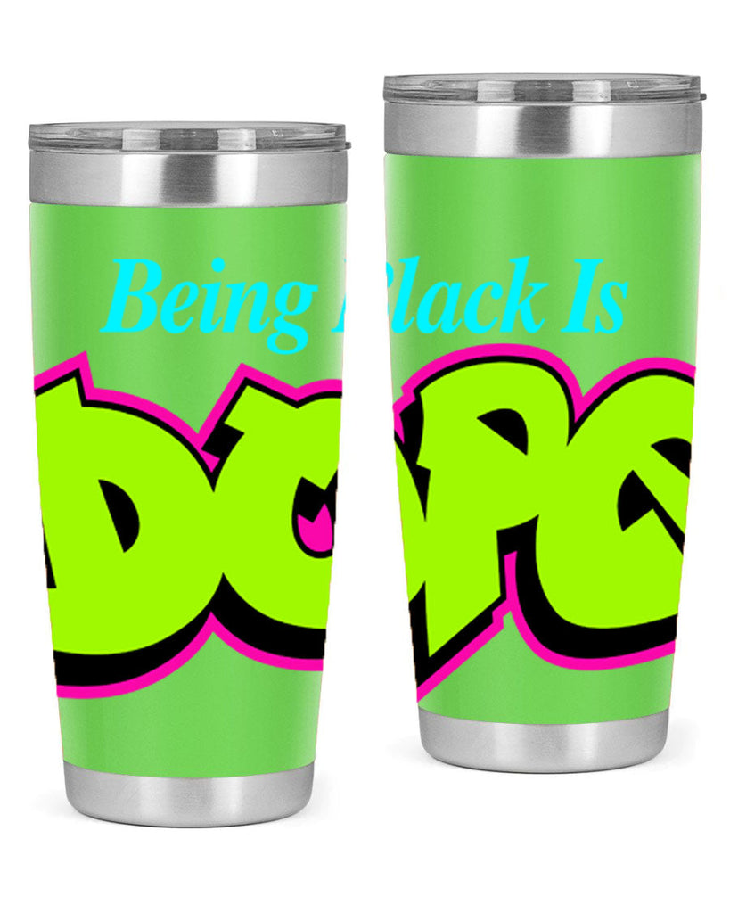 being black is dope 261#- black words phrases- Cotton Tank