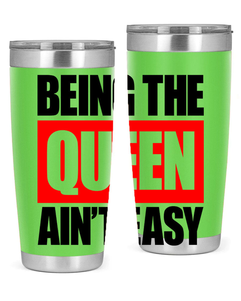being the queen aint easy 255#- black words phrases- Cotton Tank