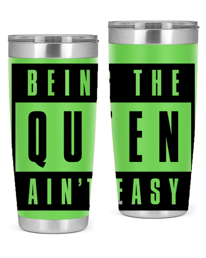 being the queen aint easy 258#- black words phrases- Cotton Tank
