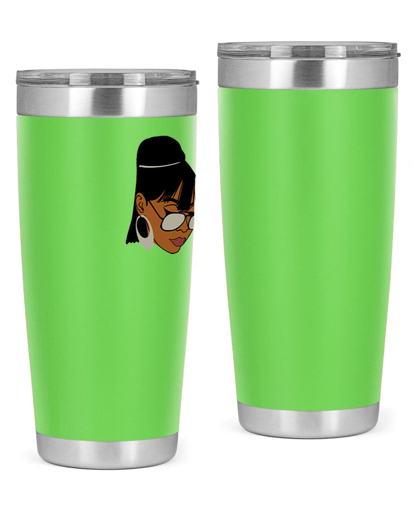 black afro 40#- women-girls- Tumbler