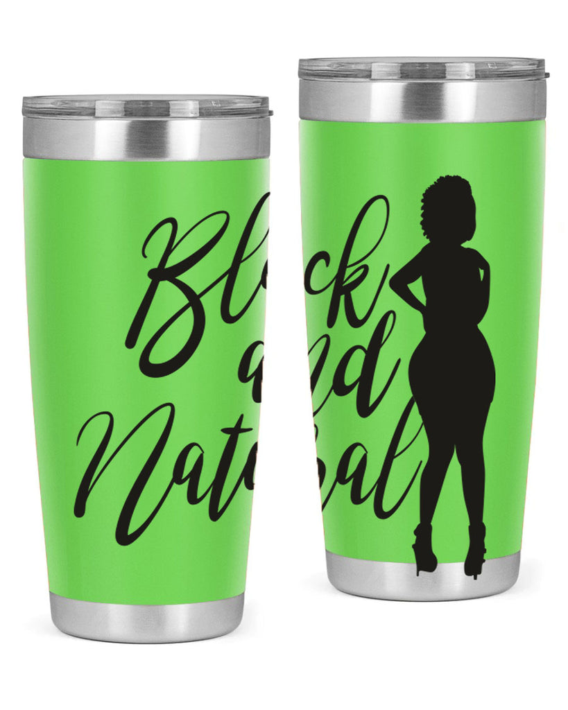 black and natural 22#- women-girls- Tumbler