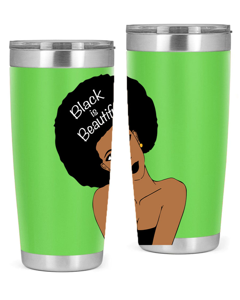 black is beautiful 13#- women-girls- Tumbler