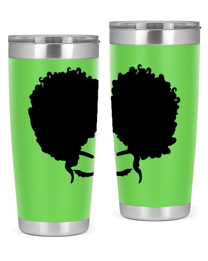 black woman red lips 9#- women-girls- Tumbler