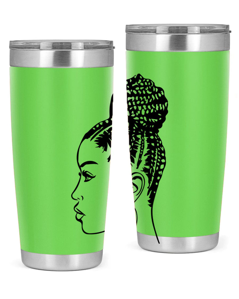 black woman with braids 7#- women-girls- Tumbler